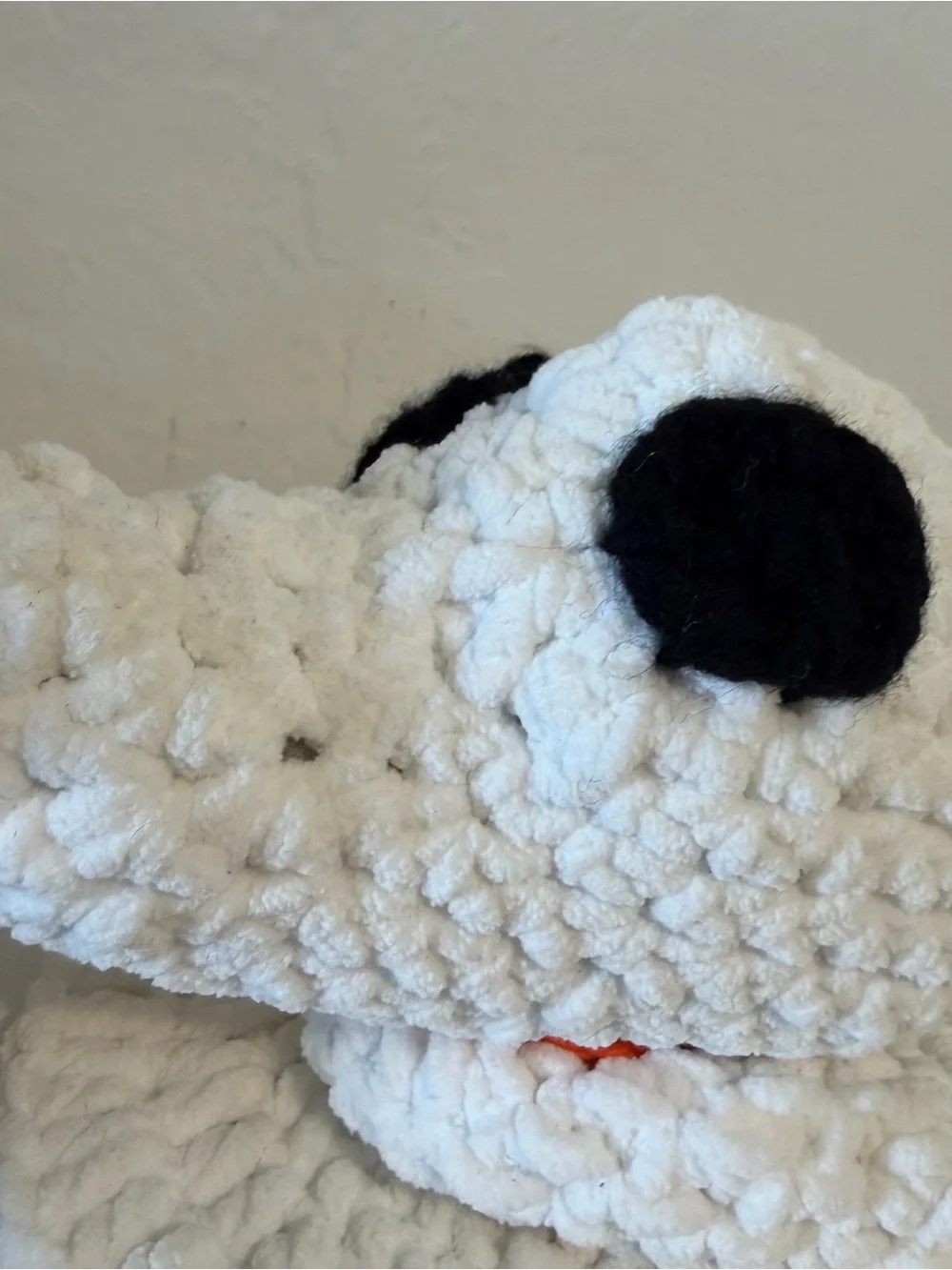 Hand-Crocheted Zero Plush – The Nightmare Before Christmas Ghost Dog – Handmade